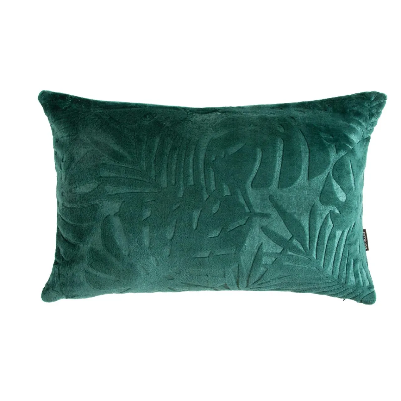EMINZA Coussin rectangulaire flanelle (40 x 60 cm) Flore Vert