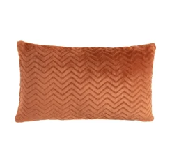EMINZA Coussin rectangulaire flanelle (40 x 60 cm) Zag Cuivre Sale