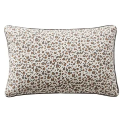 EMINZA Coussin rectangulaire gaze de coton (40 x 60 cm) Rosa Marron