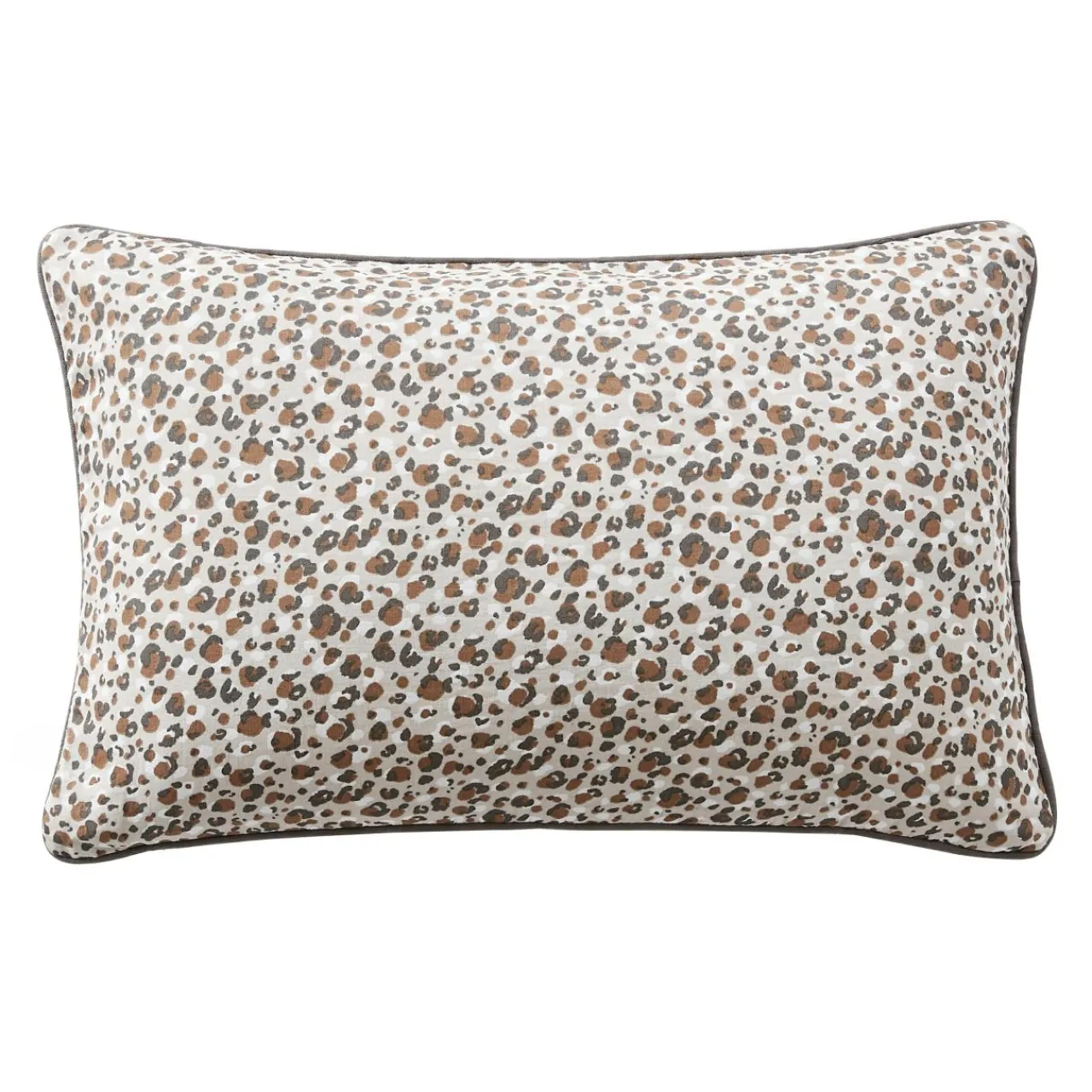 EMINZA Coussin rectangulaire gaze de coton (40 x 60 cm) Rosa Marron