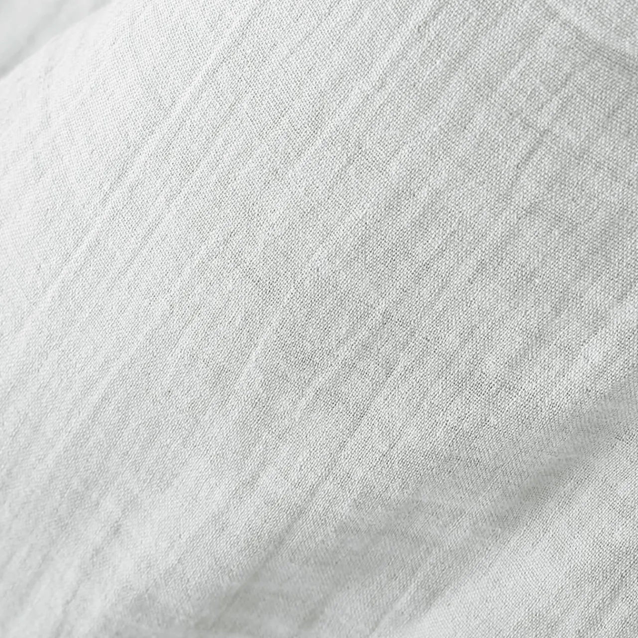 EMINZA Coussin rectangulaire gaze de coton (40 x 60 cm) Gaïa Gris nuage Gris clair Outlet