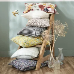 EMINZA Coussin rectangulaire gaze de coton (40 x 60 cm) Azel Multicolore New