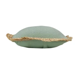 DOUCEUR D'INTERIEUR Coussin rectangulaire jute et coton (30 x 50 cm) Akina Vert sauge Best