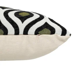 Atmosphera, cru017dateur d'intu017drieur Coussin rectangulaire polycoton (35 x 58 cm) Twist Noir Sale