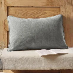 EMINZA Coussin rectangulaire tissé (40 x 60 cm) Magnus titane Gris Hot