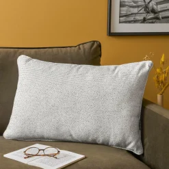 EMINZA Coussin rectangulaire tissé (40 x 60 cm) Oscar perle Gris Hot