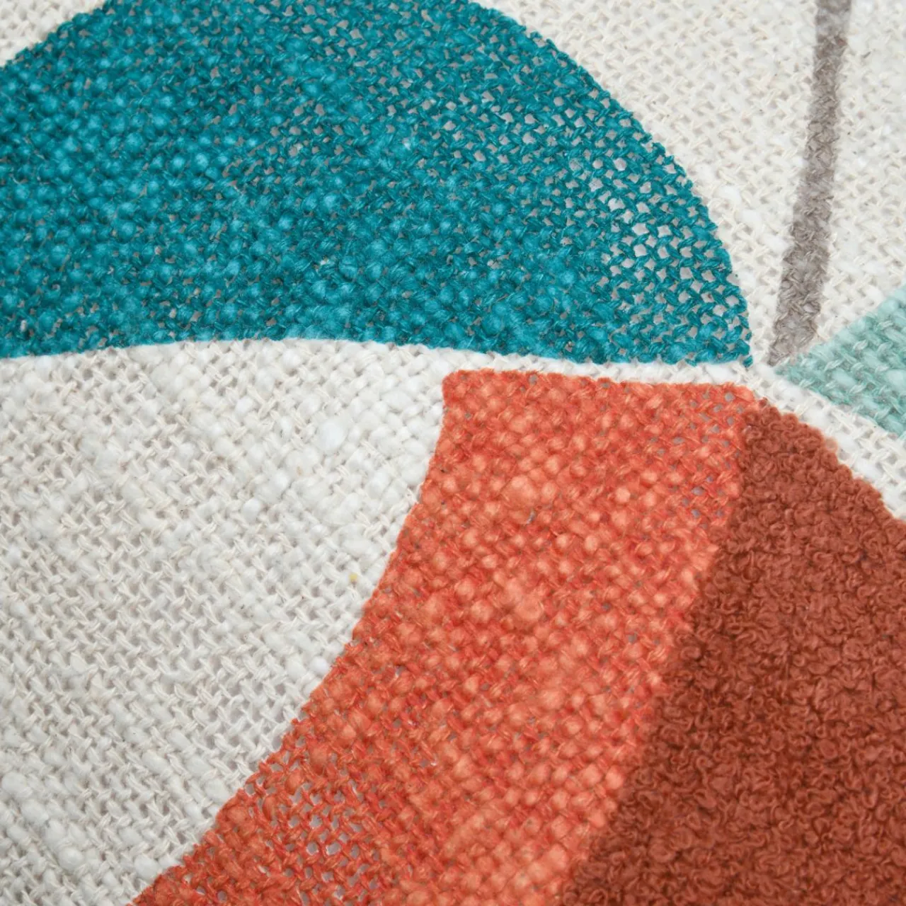 STOF Coussin rectangulaire tufté (40 x 60 cm) Blokken Multicolore Discount