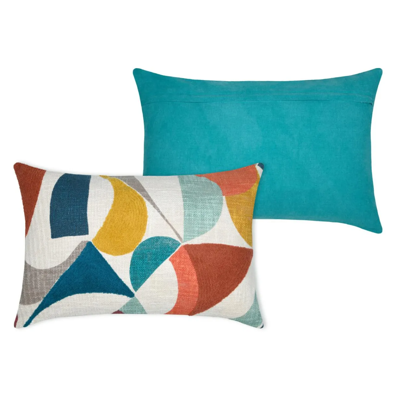STOF Coussin rectangulaire tufté (40 x 60 cm) Blokken Multicolore Discount