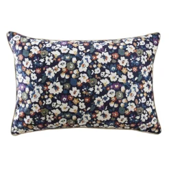 EMINZA Coussin rectangulaire velours (40 x 60 cm) Dolores Bleu Sale