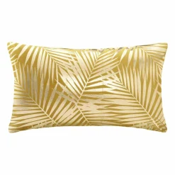 ATMOSPHERA Coussin rectangulaire velours (30 x 50 cm) Or Tropic Jaune ocre Discount