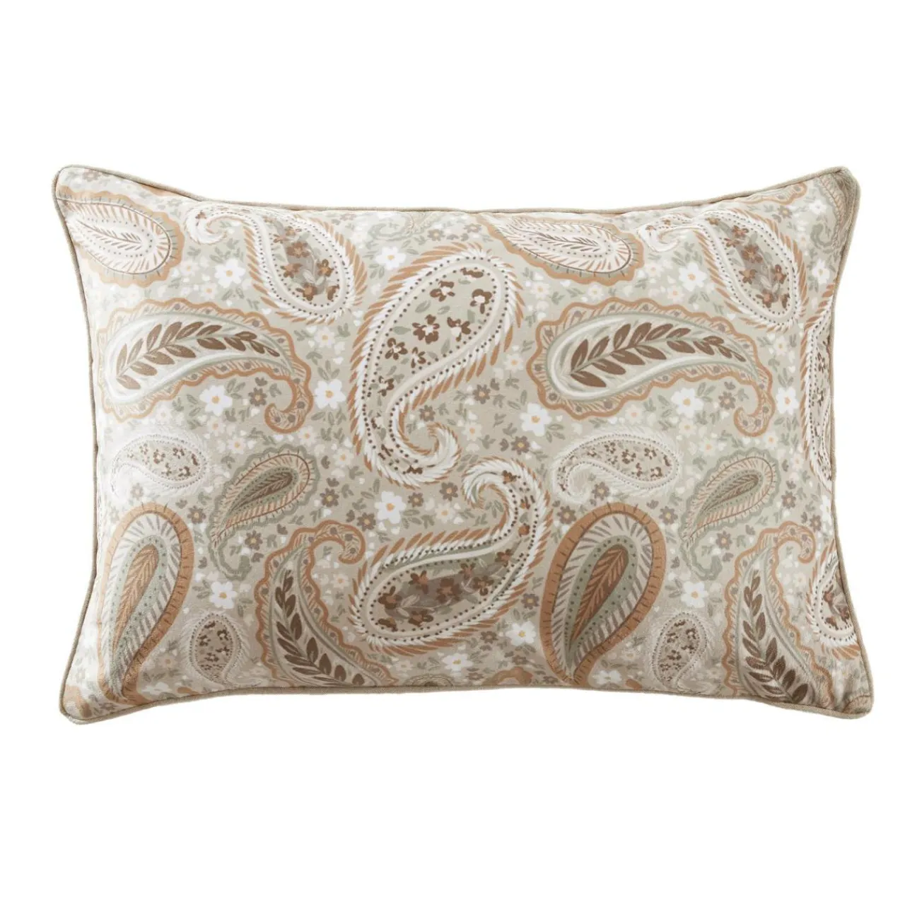 EMINZA Coussin rectangulaire velours (40 x 60 cm) Dolores Beige Outlet