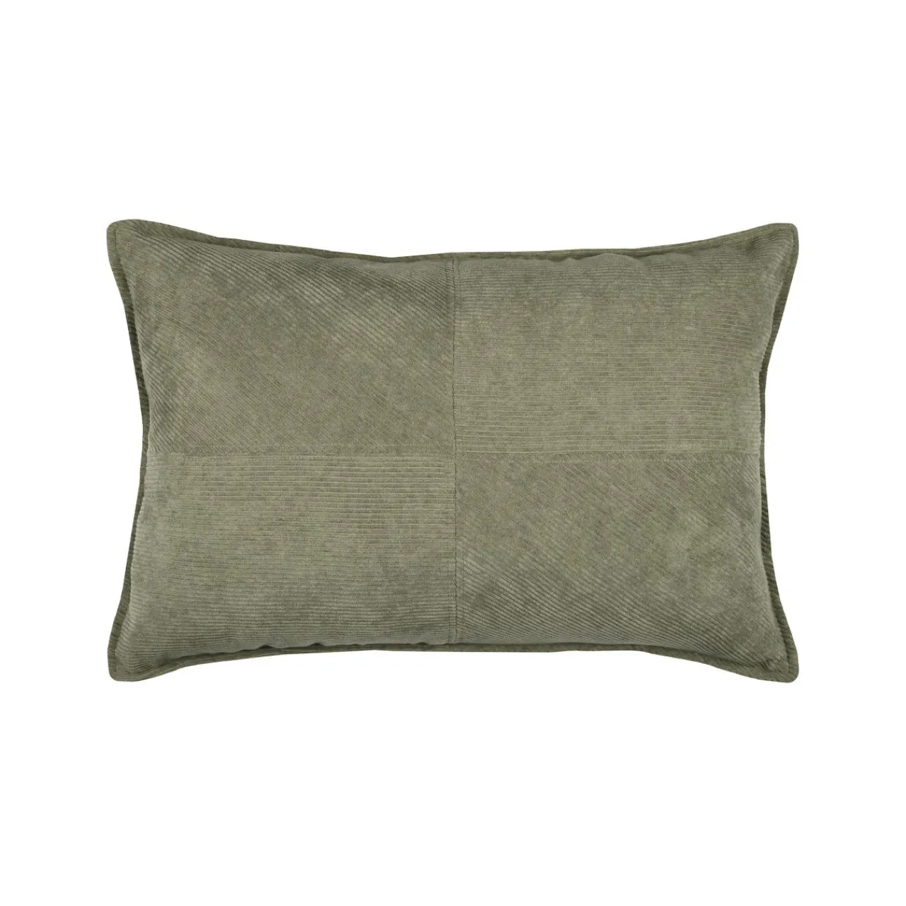 STOF Coussin rectangulaire velours (40 x 60 cm) Dandy Vert kaki