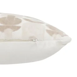 Atmosphera, cru017dateur d'intu017drieur Coussin rectangulaire velours (35 x 75 cm) Luna Ecru Outlet