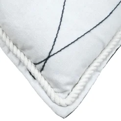 STOF Coussin Rectangulaire (40 x 60 cm) Bordemer Blanc Clearance