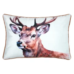 STOF Coussin Rectangulaire (40 x 60 cm) Faune Brun Marron Best