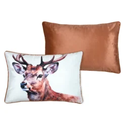 STOF Coussin Rectangulaire (40 x 60 cm) Faune Brun Marron Best