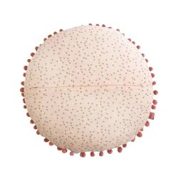 L'EFFET PAPILLON Coussin rond enfant coton (40 cm) Forêt enchantée Multicolore Discount