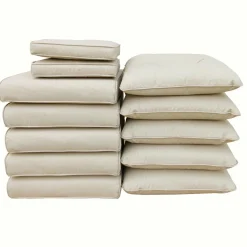 MOBELLIA Coussins de remplacement pour salon de jardin Tivoli - Beige New