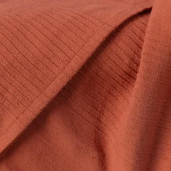 EMINZA Couvre-lit coton tissé (220 x 250 cm) Léa Terracotta Hot