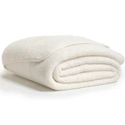 douceur d'intu017drieur Couvre-lit effet sherpa (240 x 220 cm) Calinou Ecru Clearance