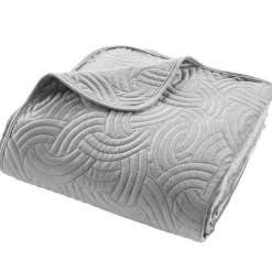 douceur d'intu017drieur Couvre-lit matelassé et deux taies d'oreiller (240 x 260 cm) Solange Gris Outlet