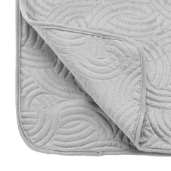 douceur d'intu017drieur Couvre-lit matelassé et deux taies d'oreiller (240 x 260 cm) Solange Gris Outlet