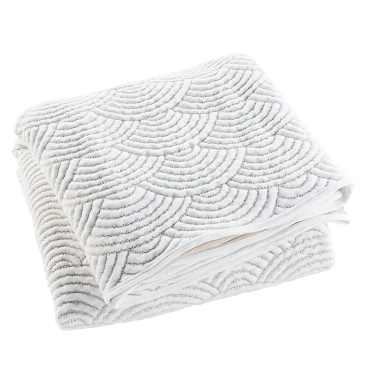 douceur d'intu017drieur Couvre-lit matelassé et deux taies d'oreiller (220 x 240 cm) Cassandra Ecru