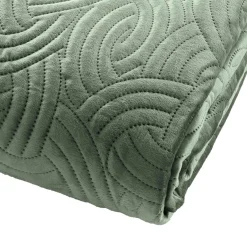 douceur d'intu017drieur Couvre-lit matelassé et deux taies d'oreiller (220 x 240 cm) Solange cédre Vert Best