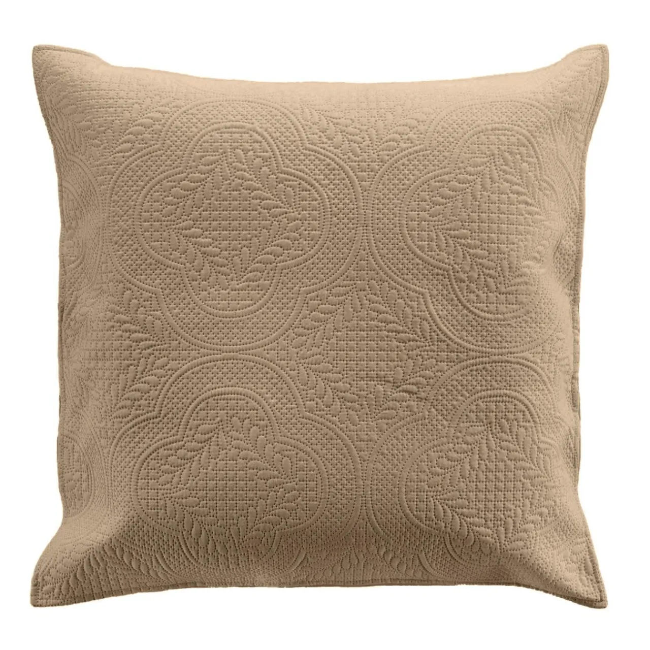 douceur d'intu017drieur Couvre-lit matelassé et deux taies d'oreiller (240 x 260 cm) Romane Beige Discount