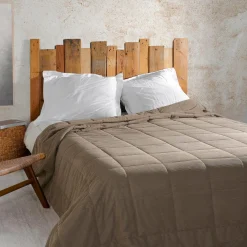 LINDER Couvre lit matelassé (250 x 260 cm) Vercors Taupe Best