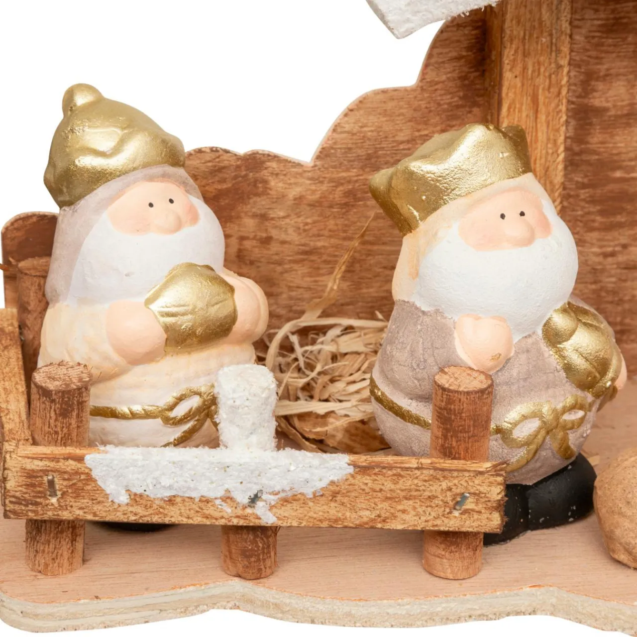 JJA Crèche de Noël complète (H16 cm) Saint-Amaury Or Outlet