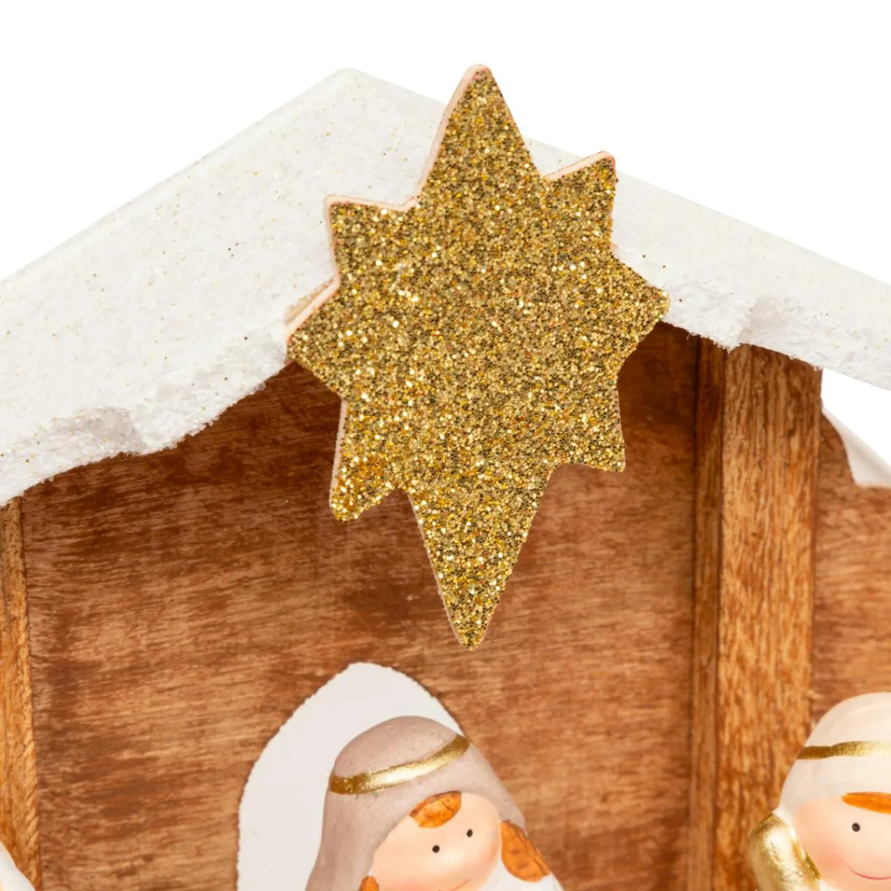 JJA Crèche de Noël complète (H16 cm) Saint-Amaury Or Outlet