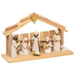 JJA Crèche de Noël complète (H30 cm) Sainte-Carmen Naturel Online