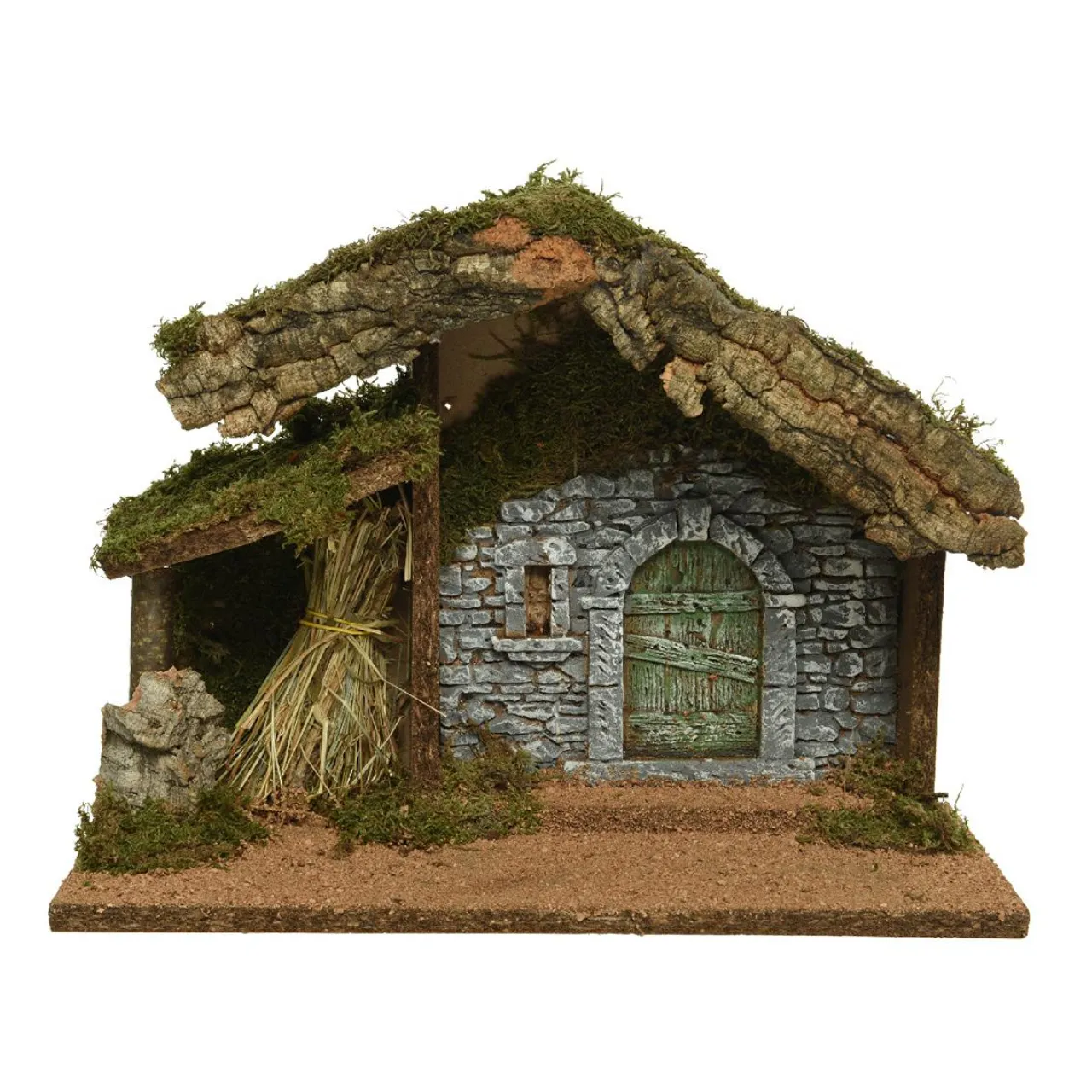 KAEMINGK Crèche de Noël lumineuse vide (H27 cm) Saint-Edouard Naturel New