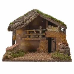 KAEMINGK Crèche de Noël vide et lumineuse (H21 cm) Sainte-Céline Naturel Sale