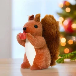 KAEMINGK Écureuil de Noël (H23 cm) Gribouille et citrouille Marron Clearance