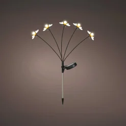 KAEMINGK Décoration lumineuse Solaire à piquer au sol (H60 cm) Abeilles et blanc chaud Jaune Discount