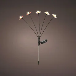 KAEMINGK Décoration lumineuse Solaire à piquer au sol (H60 cm) Marguerites et blanc chaud Rouge Sale