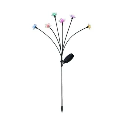 KAEMINGK Décoration lumineuse Solaire à piquer au sol (H70 cm) Flowers Multicolore Best