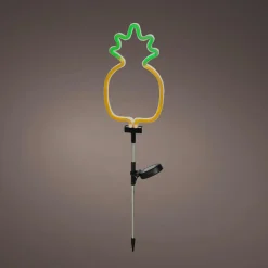 KAEMINGK Décoration lumineuse Solaire à piquer au sol (H74 cm) Ananas néon Jaune Clearance