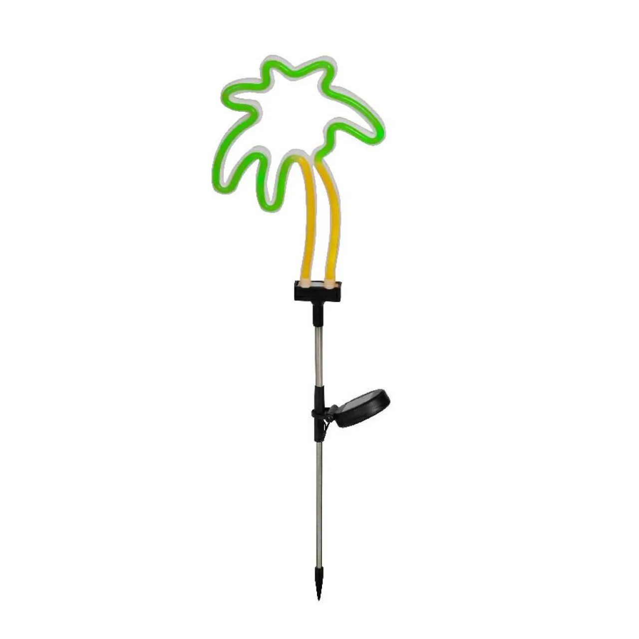 KAEMINGK Décoration lumineuse Solaire à piquer au sol (H74 cm) Palmier néon Vert