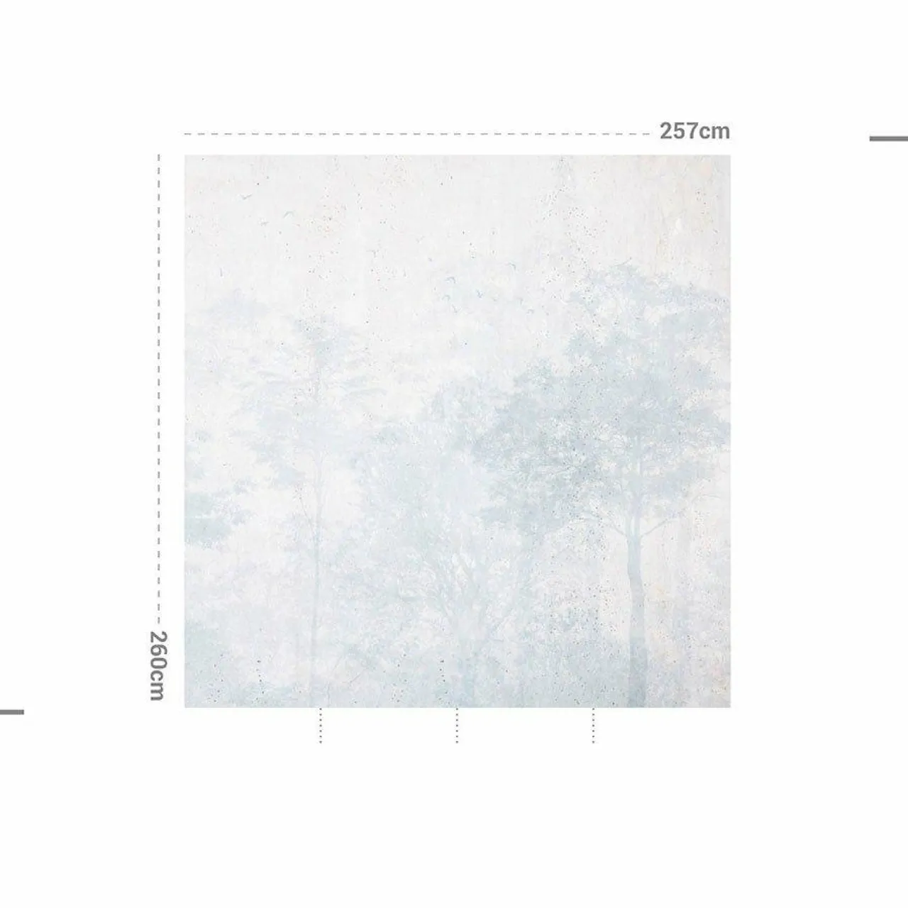 MOTIF Décoration murale adhésive (257 x 260 cm) Dream Forest Bleu Sale