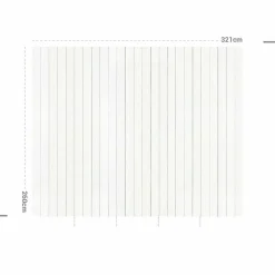 MOTIF Décoration murale adhésive (321 x 260 cm) Coton et Lavande Gris Best