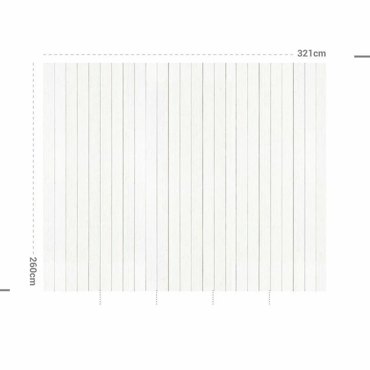 MOTIF Décoration murale adhésive (321 x 260 cm) Coton et Lavande Gris Best