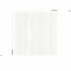 MOTIF Décoration murale adhésive (257 x 260 cm) Coton et Lavande Gris Online