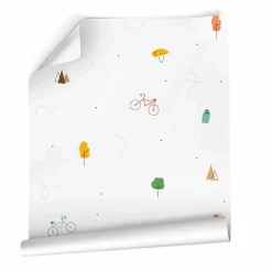 MOTIF Décoration murale adhésive (130 x 260 cm) Bike Multicolore Outlet