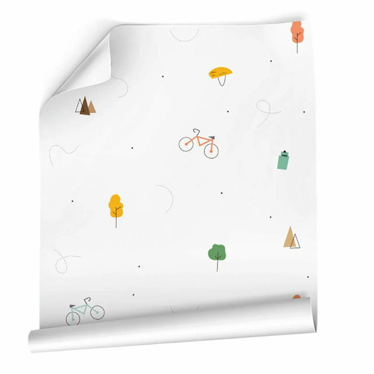 MOTIF Décoration murale adhésive (130 x 260 cm) Bike Multicolore Outlet