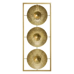 ATMOSPHERA Décation murale en métal (H61 cm) Seashell Or Clearance