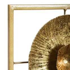 ATMOSPHERA Décation murale en métal (H61 cm) Seashell Or Clearance