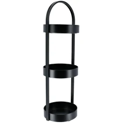 TENDANCE Desserte 3 niveaux en métal (H73 cm) Homy Noir Clearance